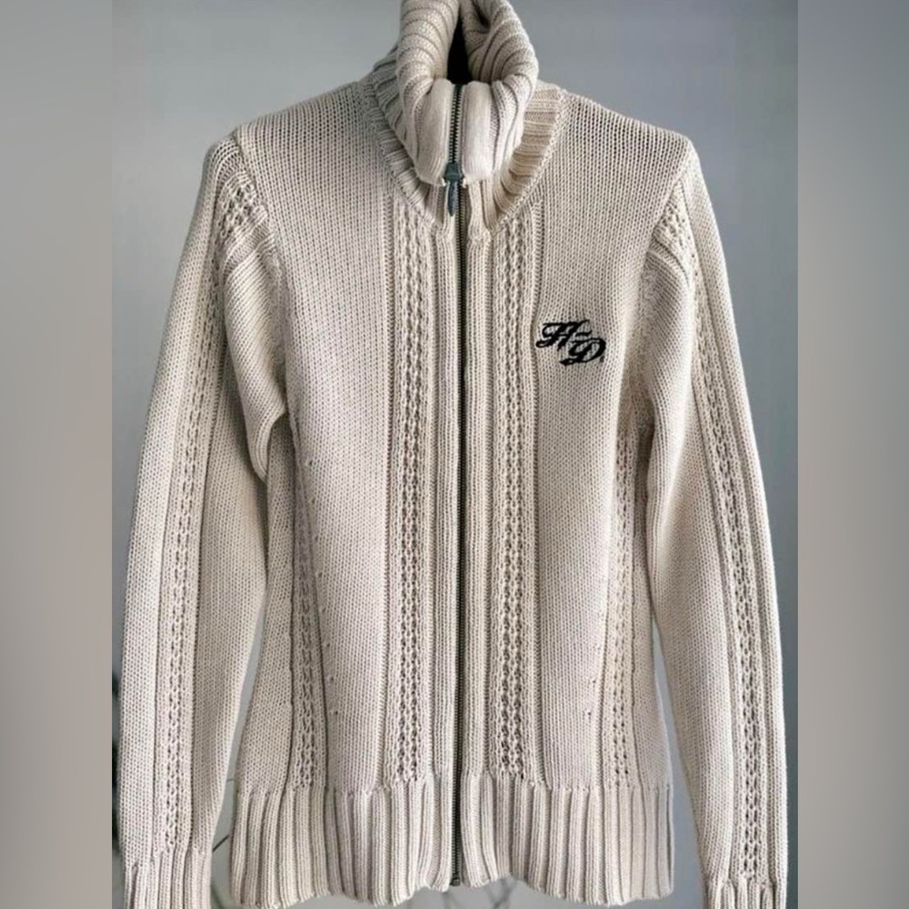 Vintage Harley Davidson Light Brown Sweater Size S